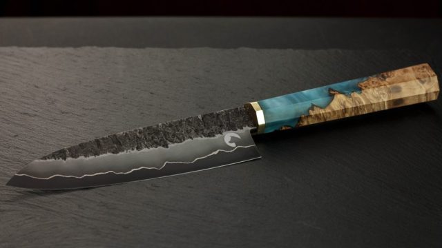 two layered blade with O1 cutting edge, traditional wa handle, ~160/40/3mm